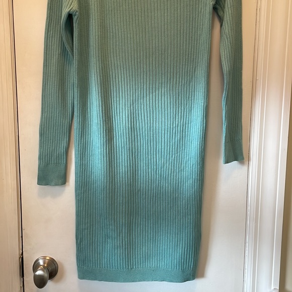 Fashion Nova Mint Knit Dress Medium - Picture 6 of 8